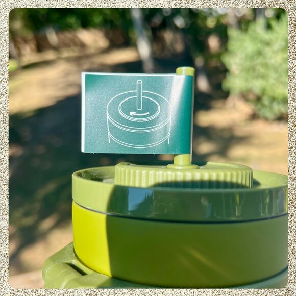 🍁 NWT 2025 Starbucks Fall Olive/Army Green Vacuum SS Cold Cup w/ Twist Straw - Picture 7 of 10